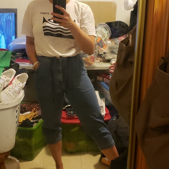 Vintage size S Adriana sport capri jeans - Picture 3 of 6